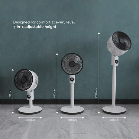 Meaco Sefte10PS Pedestal Air Circulator Fan