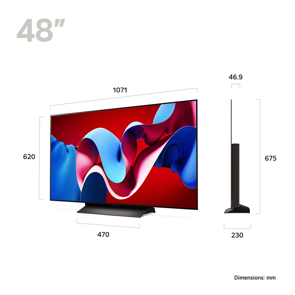 Small Screen Dimensions 48 Flat Screen Dimensions