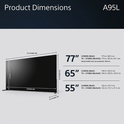 Sony-XR-65A95L-dimensions
