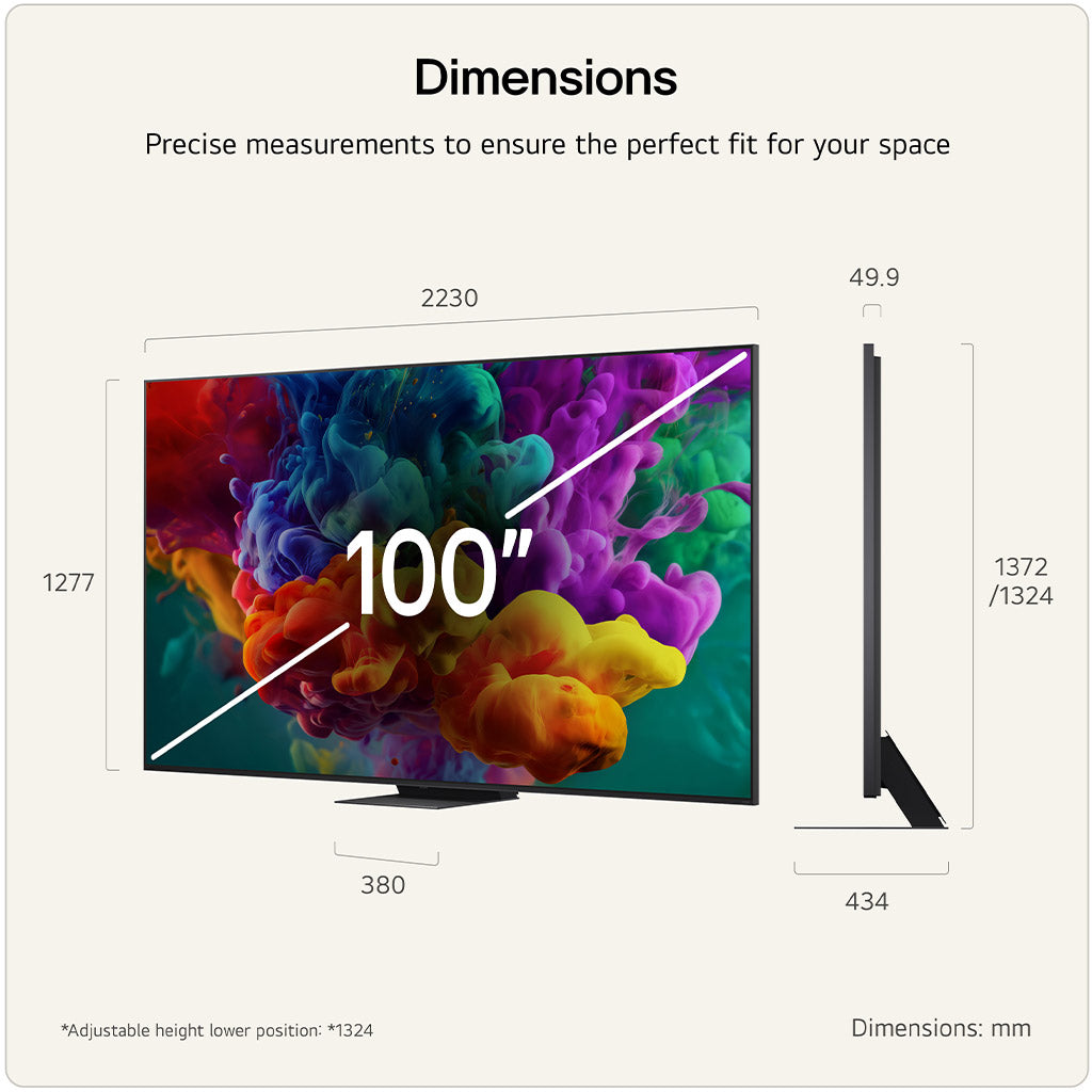 LG 100QNED87B6 100" 4K QNED evo MiniLED AI TV