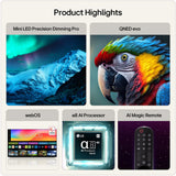 LG 100QNED87B6 100" 4K QNED evo MiniLED AI TV