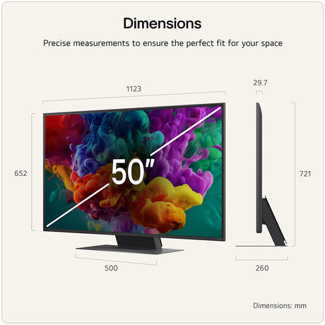 LG 50QNED87B6A 50" 4K QNED evo MiniLED AI TV