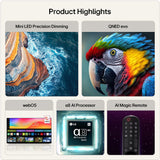 LG 65QNED87B6A 65" 4K QNED evo MiniLED AI TV