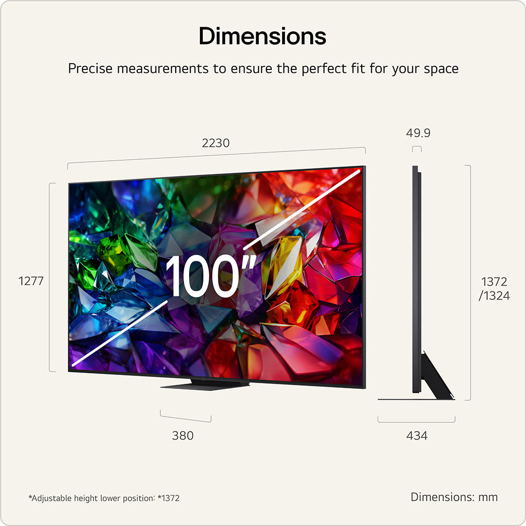 LG 100MRGB96B6 100" 4K Micro RGB evo AI TV