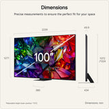 LG 100MRGB96B6 100" 4K Micro RGB evo AI TV