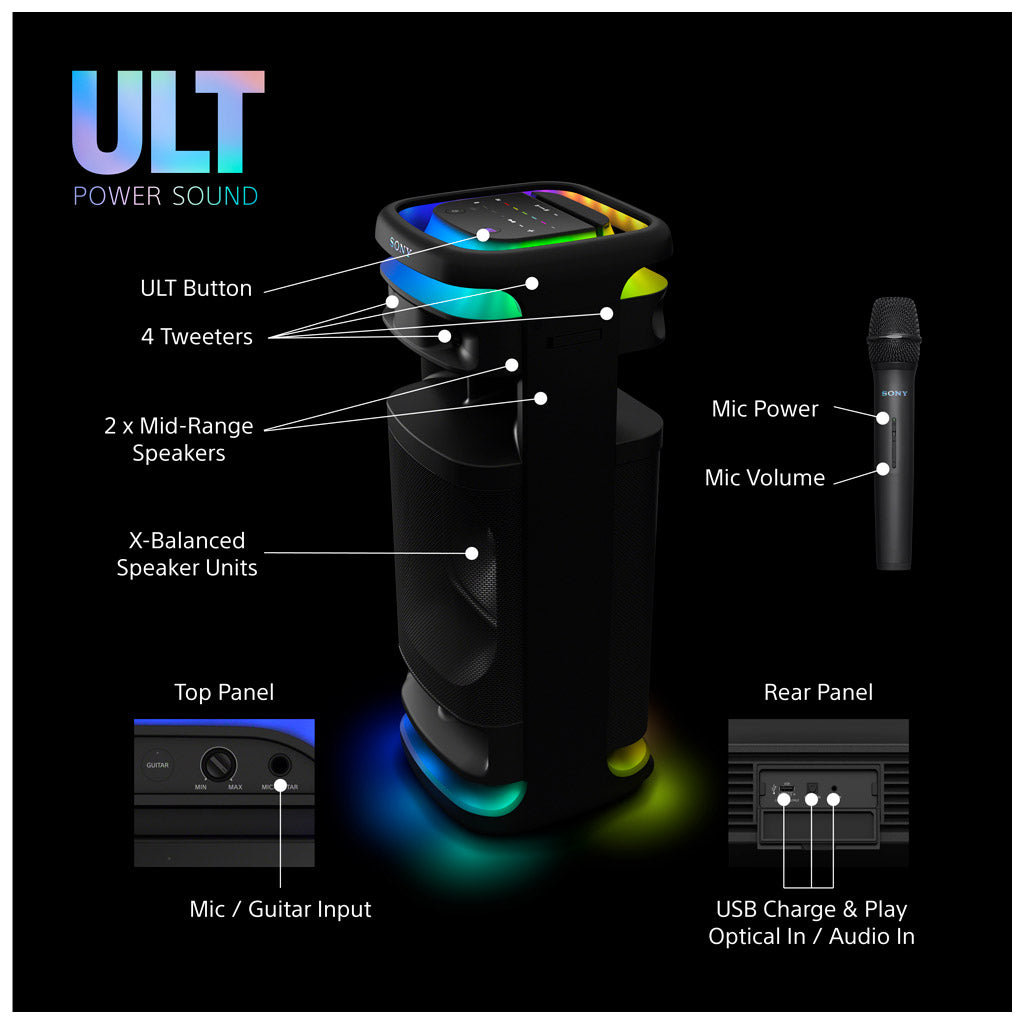 Sony ULT TOWER 10 Party Speaker SRSULT1000 – SpatialOnline