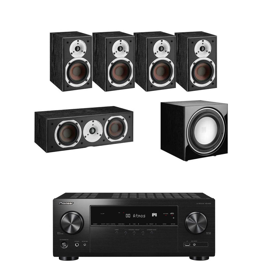 Pioneer-VSX-935 - Dali Spektor 1 5.1 Speaker Package