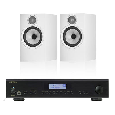 Rotel A12 MKii - B&W 607 S3 Bookshelf Speakers