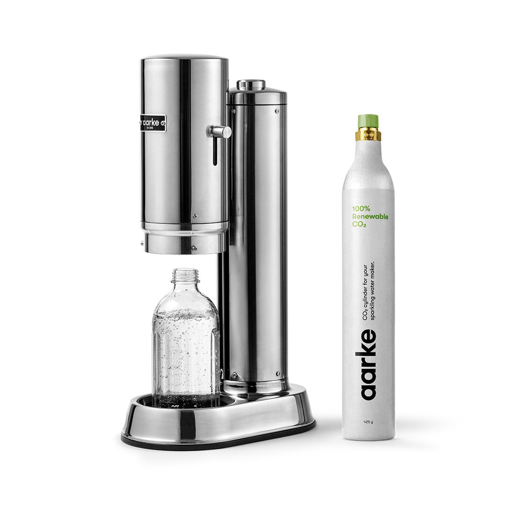 aarke Carbonator Pro スチールシルバー Aarke Carbonator Pro Starter kit – SpatialOnline