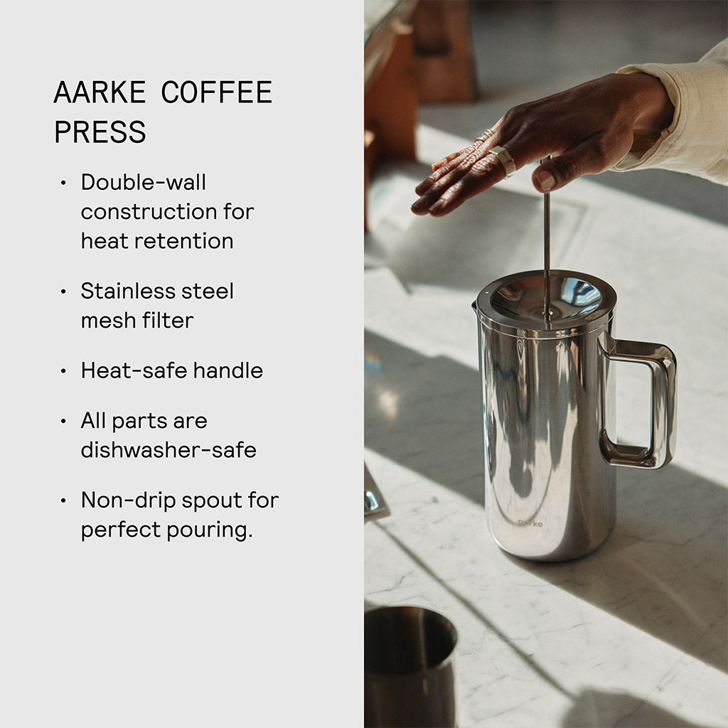Aarke Stainless steel French coffee press