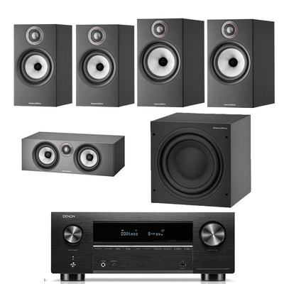 Denon AVC-X3800H - Bowers & Wilkins 606 / 607 S2 5.1 Speaker Package