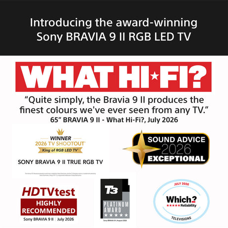 sony bravia  ii awards