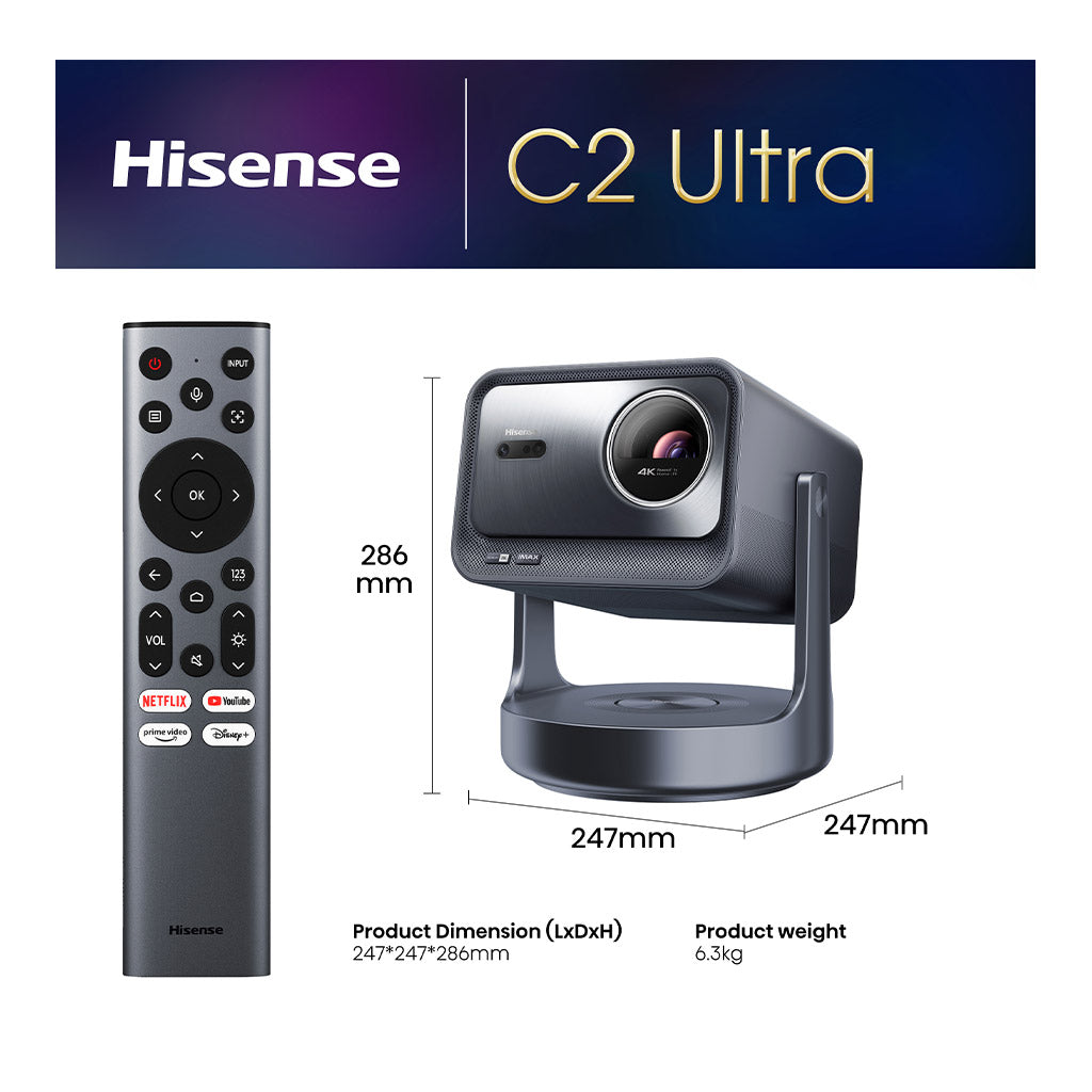 Hisense  C2TUK-Ultra Smart Mini Projector