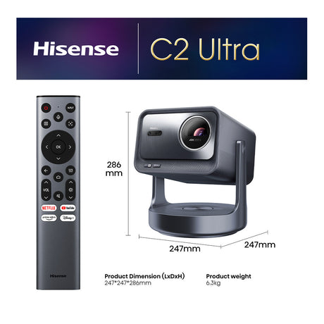 Hisense  C2TUK-Ultra Smart Mini Projector