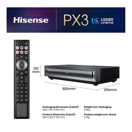 Hisense  PX3TUK 4K Smart Laser Cinema