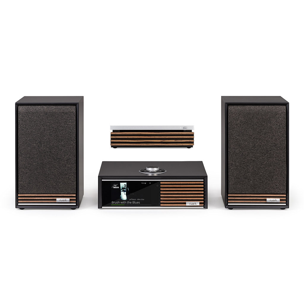 Ruark R610 with Sabre-R Bookshelf Speakers and R-CD100
