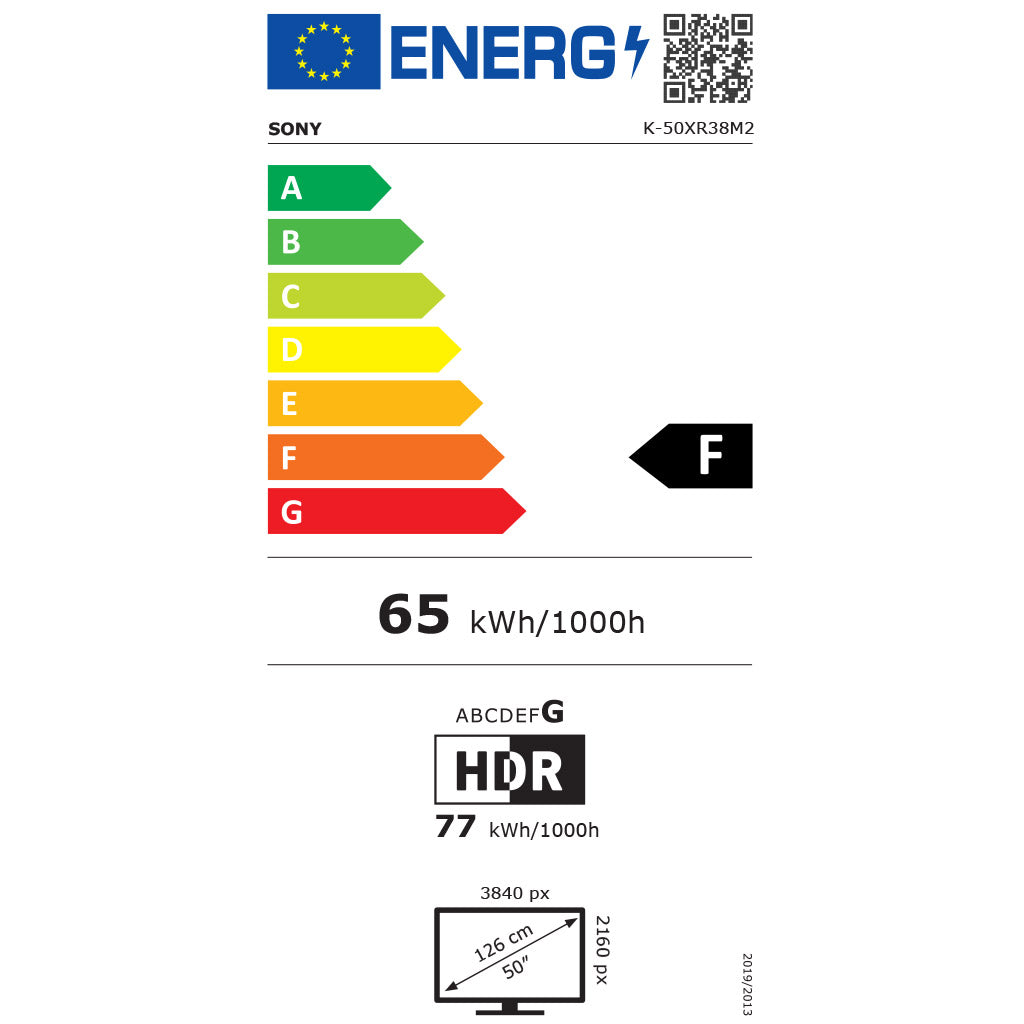 K50XR38M2PB energy label
