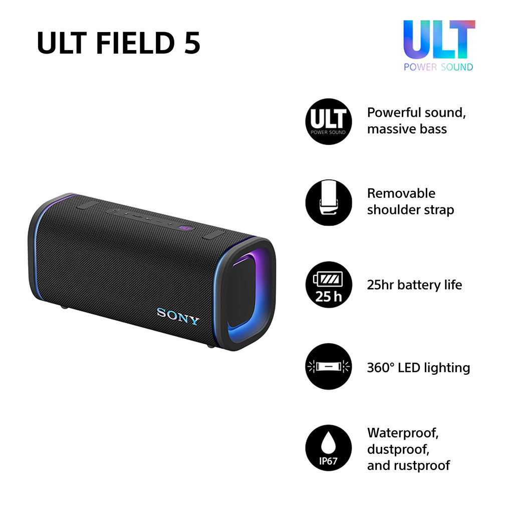 SONY ULT FIELD 5 ブラック SONY ULT FIELD 5 ブラック ワイヤレススピーカー Bluetooth