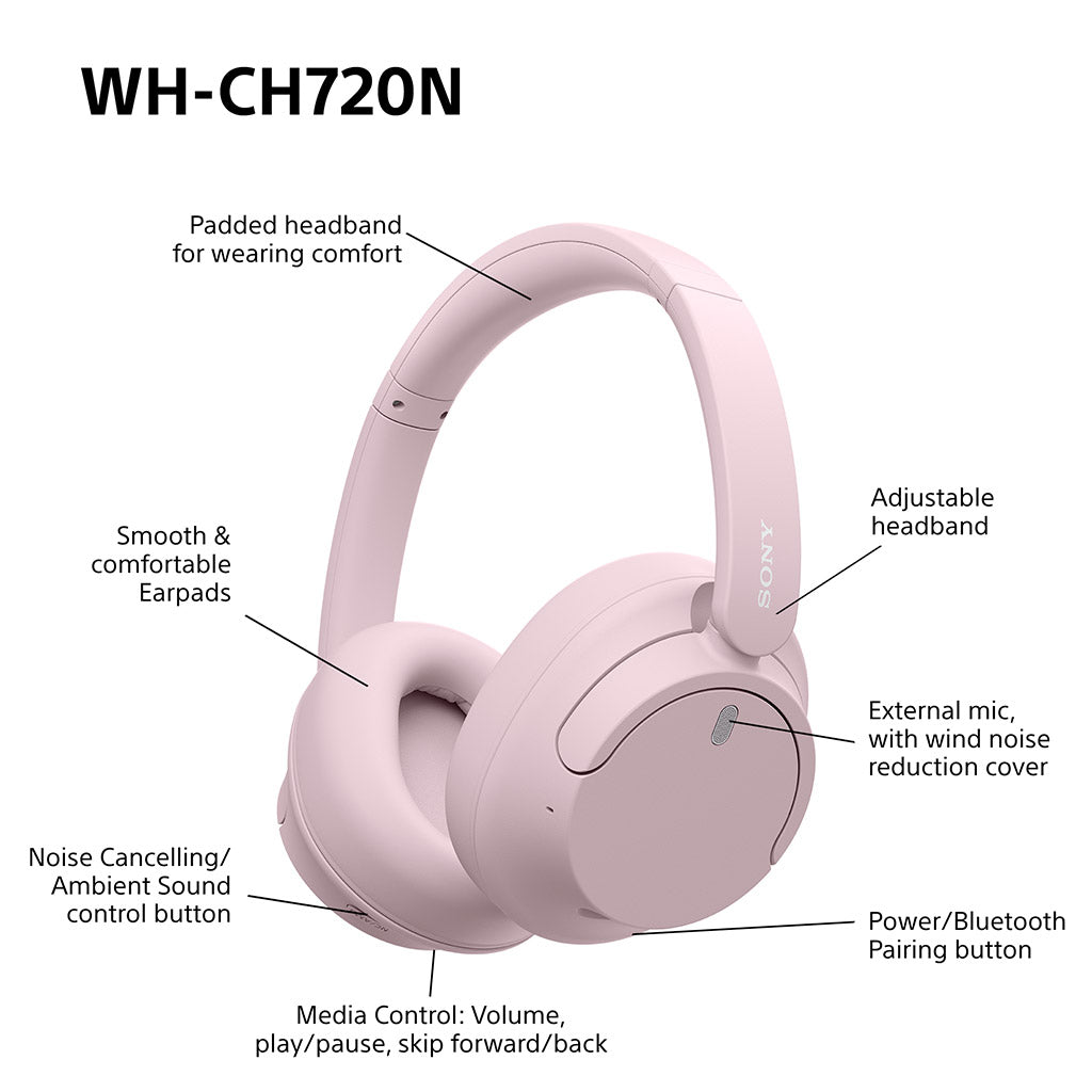 Sony WH-CH720N Wireless Noise Cancelling Headphones – SpatialOnline