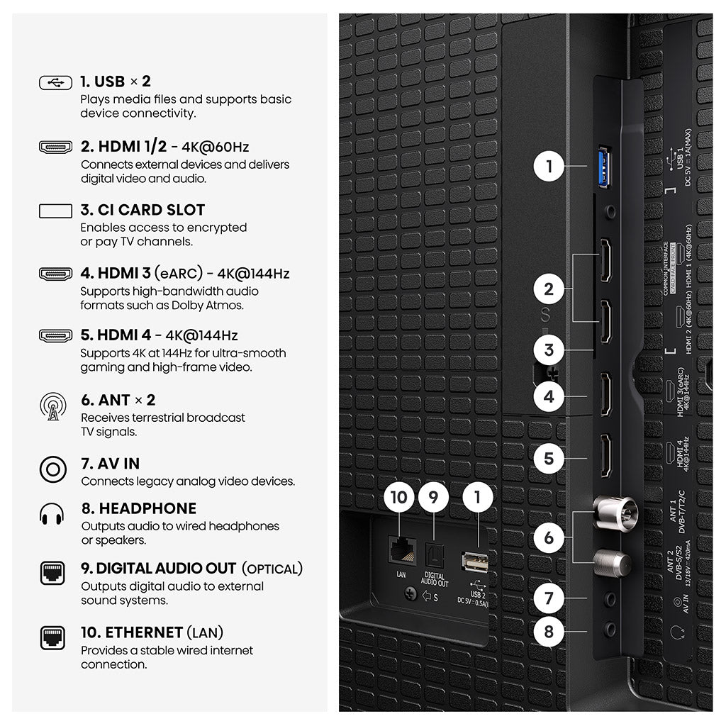 Hisense 100E7STUK PRO 100" Hi-QLED 4K TV