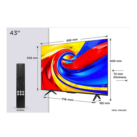 TCL 43P7L-UK 43" QLED TV