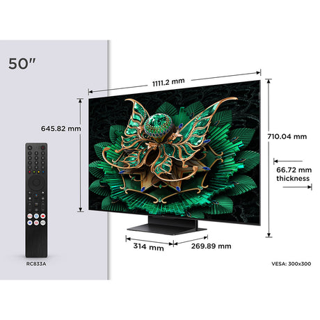 TCL 50C7K-UK 50" 4K QD-Mini LED TV