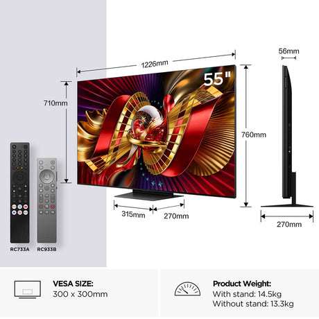 TCL 55C8L-UK 55" 4K SQD-Mini LED TV