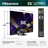 Hisense 55U7STUK PRO 55" ULED Mini LED 4K TV
