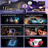 Hisense 65U7STUK PRO 65" ULED Mini LED 4K TV
