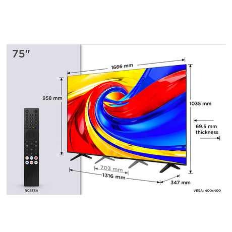 TCL 75P7L-UK 75" QLED TV