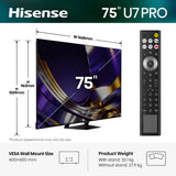 Hisense 75U7STUK PRO 75" ULED Mini LED 4K TV
