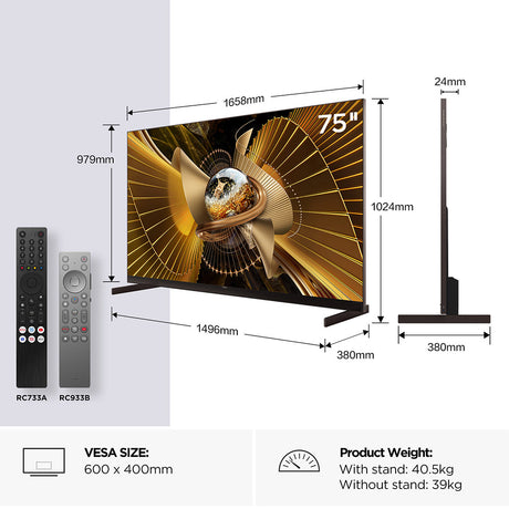 TCL 75X11L-UK 75" 4K SQD-Mini LED TV