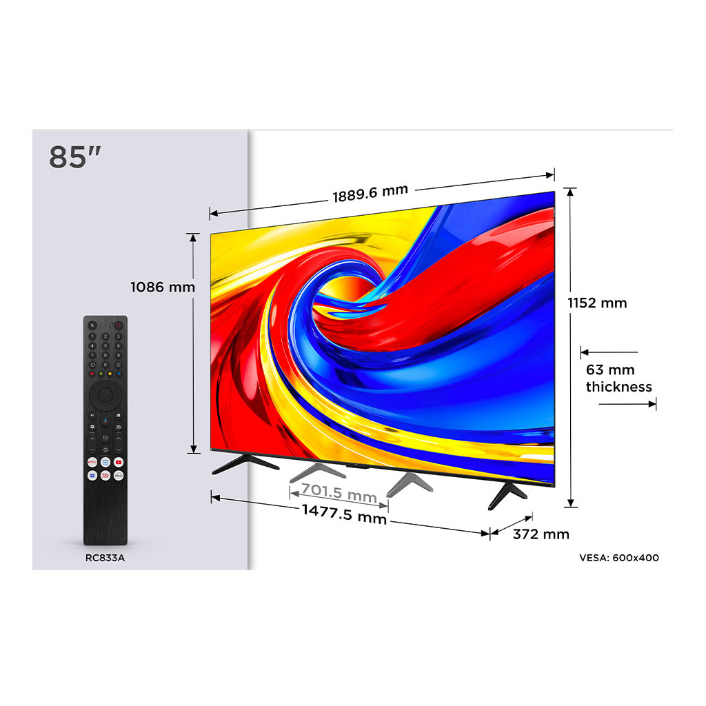 TCL 85P7L-UK 85" QLED TV