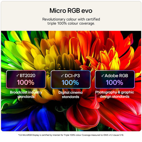 LG 86MRGB96B6B 86" 4K Micro RGB evo AI TV