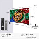 TCL 98RM9L-UK 98" 4K RGB-Mini LED TV