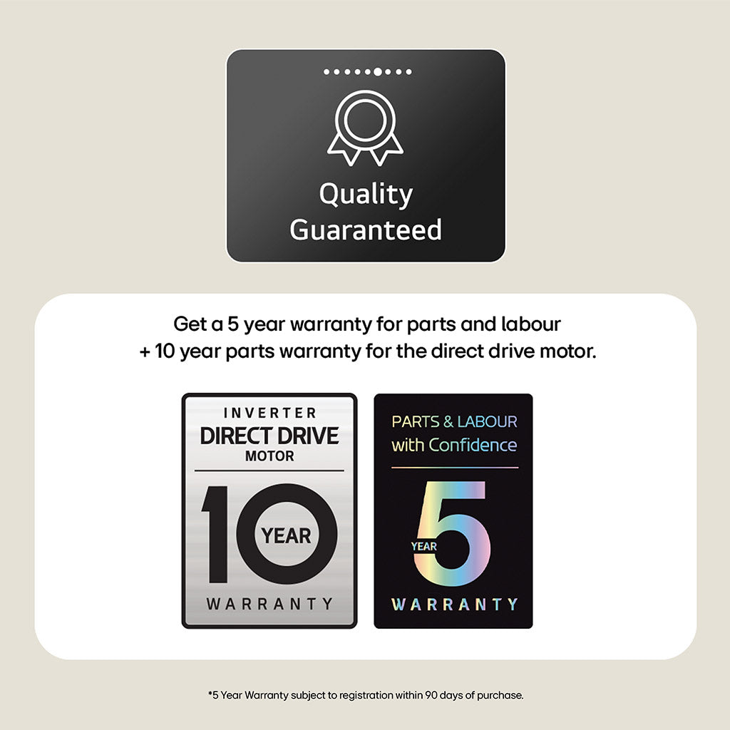 LG FWY706WWTN1 10kg / 6kg Washer Dryer TurboWash Series 4 Pro
