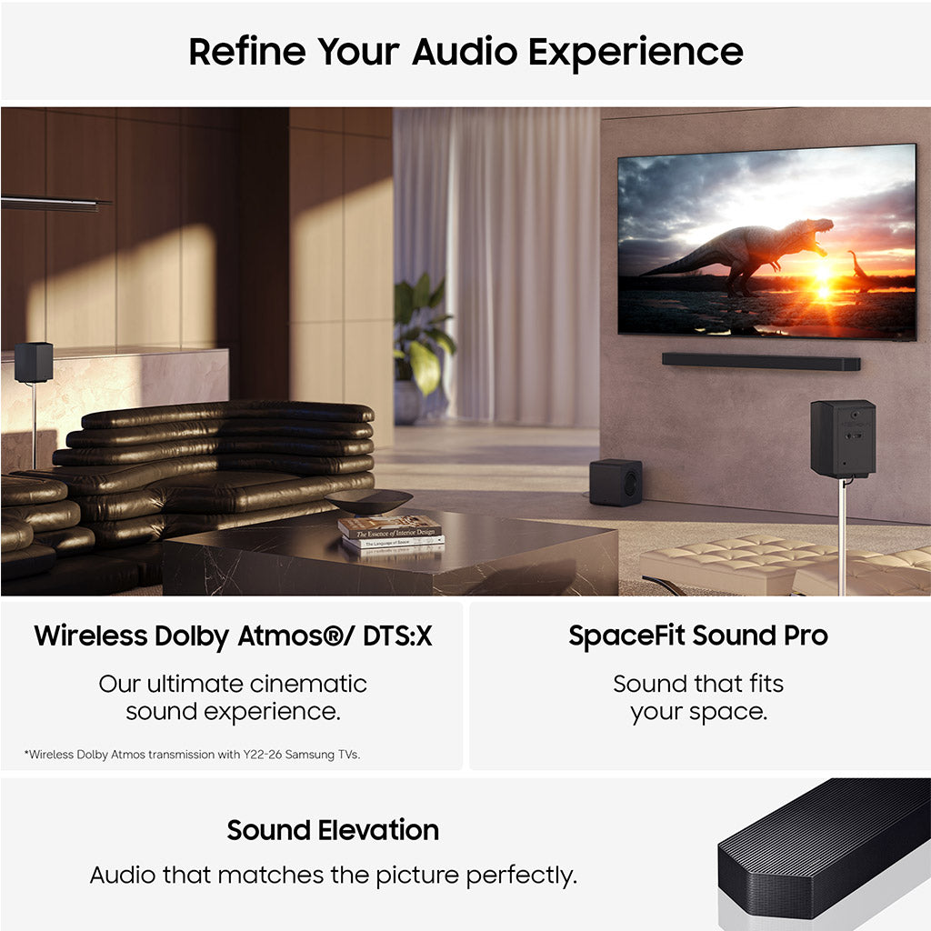 Samsung HW-Q990H 11.1.4Ch Soundbar with Subwoofer and Rear Speakers