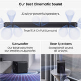 Samsung HW-Q990H 11.1.4Ch Soundbar with Subwoofer and Rear Speakers