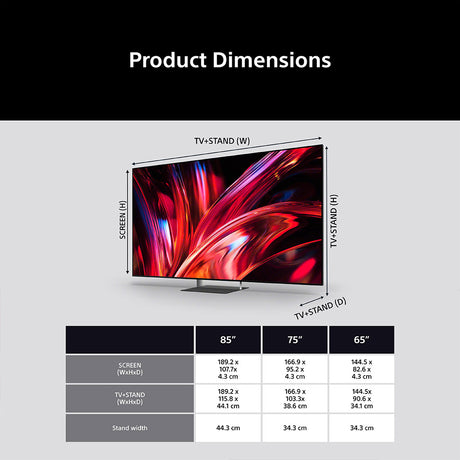 Sony BRAVIA 9 II K75XR95M2PB 75" True RGB 4K LED TV