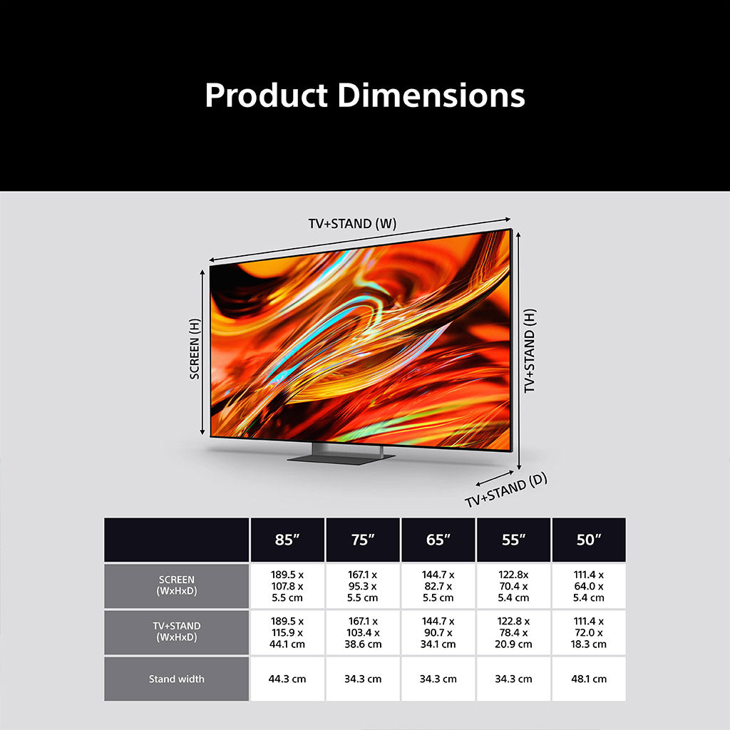 Sony BRAVIA 7 II K85XR75M2PB 85" True RGB 4K LED TV