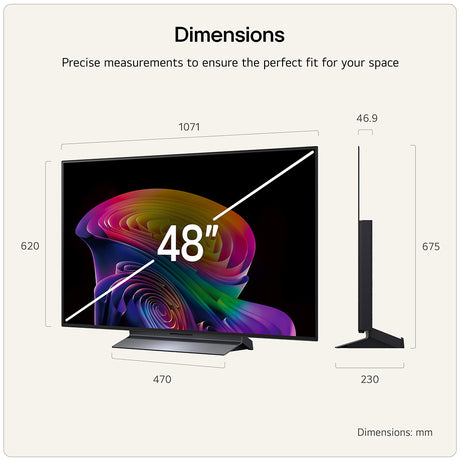 LG OLED48C66LB 48" 4K OLED evo TV