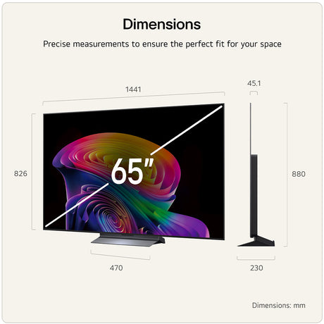 LG OLED65C66LB 65" 4K OLED evo TV