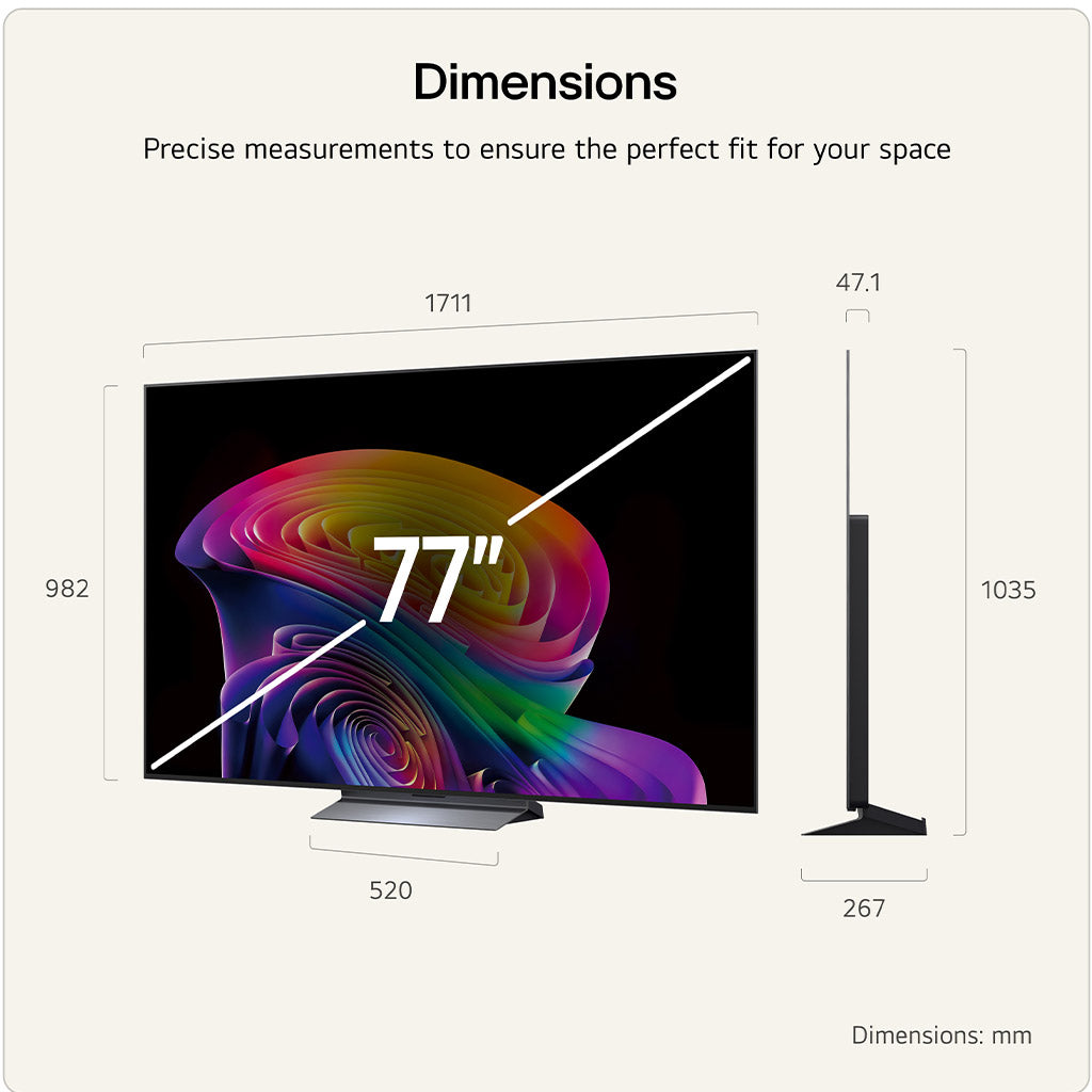 LG OLED77C66LB 77" 4K OLED evo TV