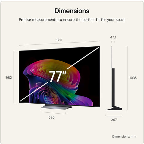 LG OLED77C66LB 77" 4K OLED evo TV