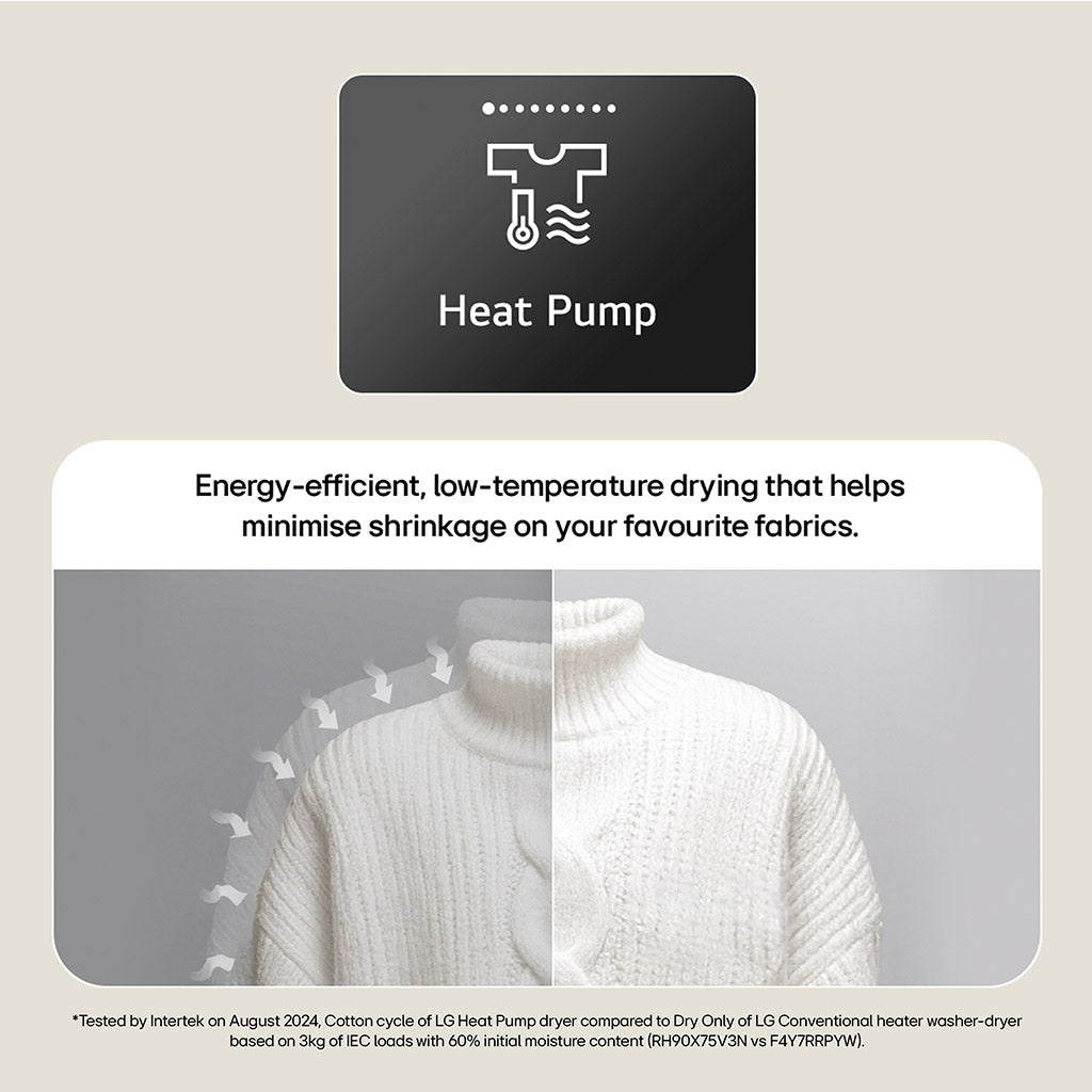 LG RHA1008NWK 8kg Heat Pump Tumble Dryer Series 2