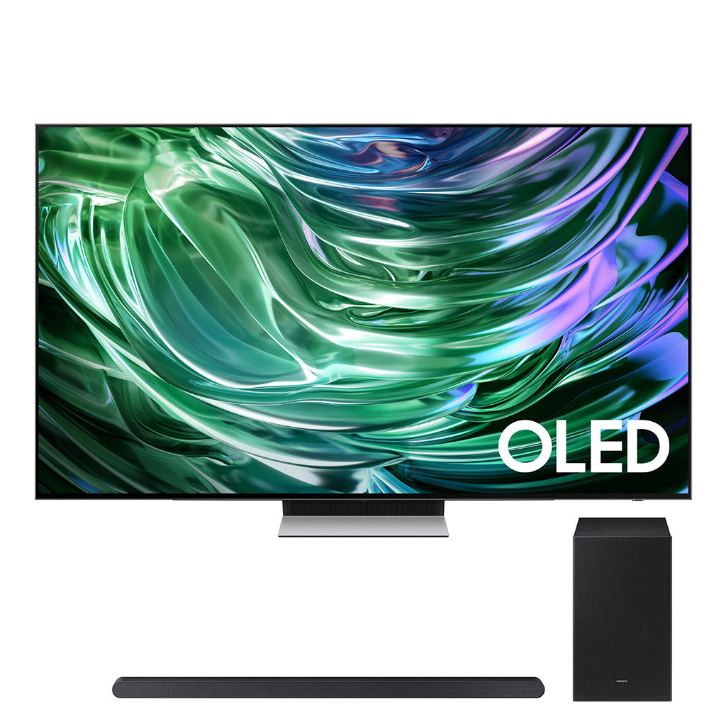 Samsung OLED QE77S93DA 77" 4K TV with HW-S700D Soundbar