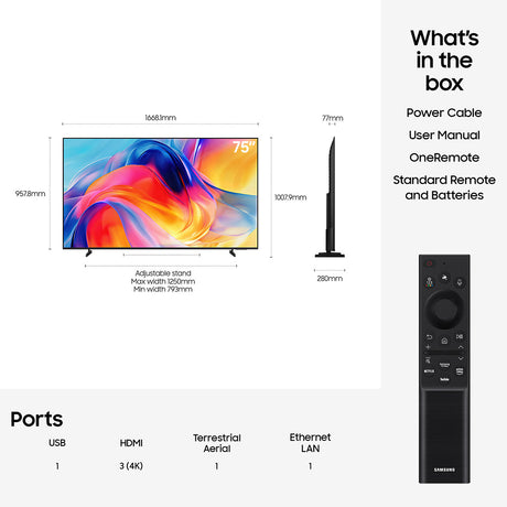 Samsung Mini LED UE75M70HA 75" 4K TV
