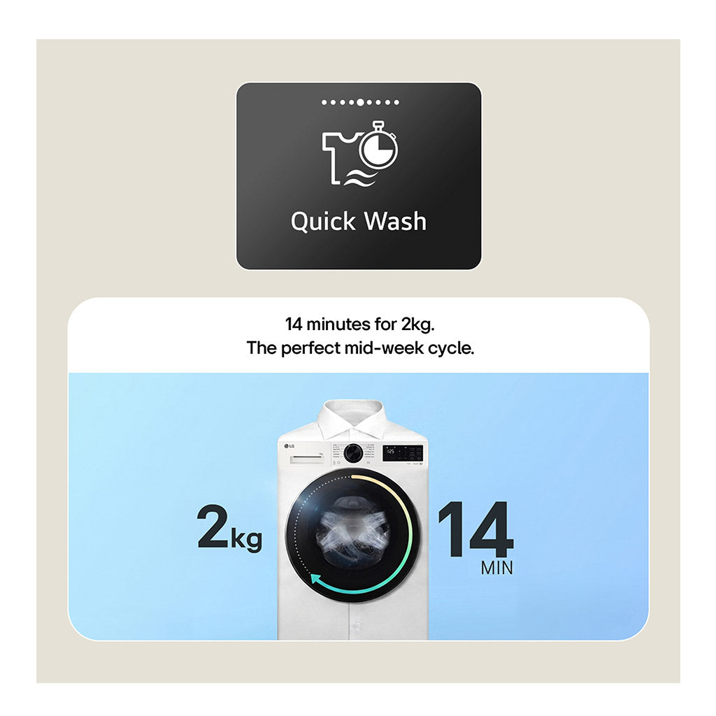 LG F2X50S9NLB 9kg Washing Machine