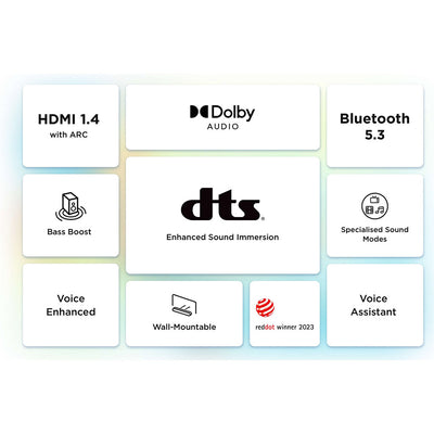 TCL S643W 3.1 Sound Bar & Wireless Subwoofer