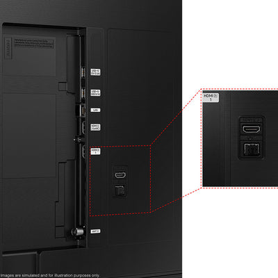 UE55CU8000 connections